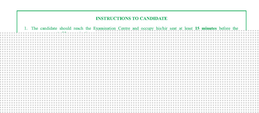 Admit Card